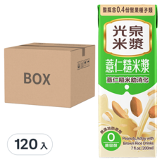 光泉 薏仁糙米漿, 整顆焙烤花生研磨, 含0.4份堅果種子, 助於消化, 24入, 200ml, 120入