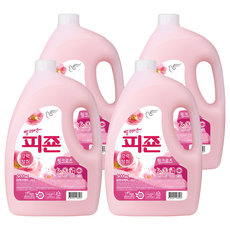 피죤 레귤러 섬유유연제 핑크로즈 본품, 2500ml, 4개
