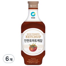 대상 청정원 진한케찹, 760g, 6개