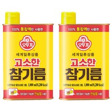 오뚜기 참기름, 1L, 2개 1000ml, 2개