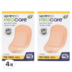 네오메디칼 살균소독제 쿠션패드 케어 밴드, 40개입, 4개 40개입, 4개