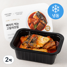 그리팅 소프트프로틴 뼈까지 먹는 고등어조림 (냉동), 180g, 2팩