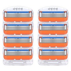 리빙만렙 퓨전 파워 호환용 면도날, 4개입, 2개