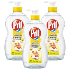 Pril 淨麗 小蘇打洗碗精 檸檬香, 700ml, 3瓶
