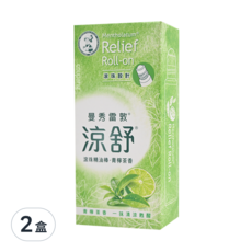 MENTHOLATUM 曼秀雷敦 涼舒滾珠精油棒 清檸茶香, 輕巧便捷 清涼舒暢, 2盒