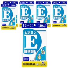 DHC 維他命E 30日份, 100%植物萃取, 增進肌膚與血球的健康, 30顆, 10.2g, 6包