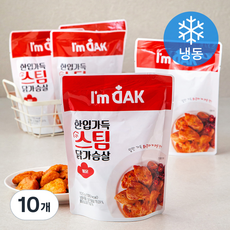 아임닭 한입가득 스팀 닭가슴살 불닭 (냉동), 10개, 100g