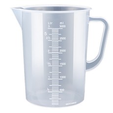 ZERO CANDLE 27Living堅固塑膠燒杯 3L, 1個