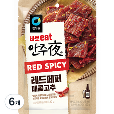 대상 청정원 바로 eat 안주야 레드페퍼 매콤고추, 30g, 6개