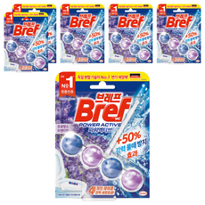 브레프 파워액티브 변기세정제 라벤더향, 50g, 6개