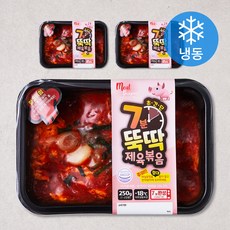 미트디자이너스 전자레인지용 간편요리 7분뚝딱 제육볶음 3팩 (냉동), 750g, 1개