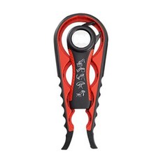 KNF 康尼菲 日本熱銷多功能5IN1開罐器, 高硬度ABS材質耐用不易壞, 人體力學設計省力好輕鬆, 紅, 1個
