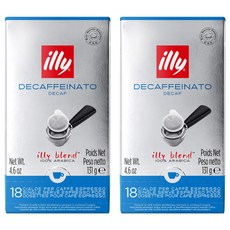 illy 意利 Pod 無咖啡因膠囊咖啡, 7.2克, 2個, 18入