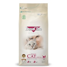 보나시보 어덜트 고양이 건식 사료, 치킨 + 엔초비 + 라이스, 2kg, 1개 - 보나시보