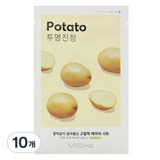 미샤 에어리 밀착 시트마스크 감자, 1개입, 10개
