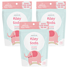Riley Soda 孩童用高保濕碳酸沐浴錠, 200g, 3包