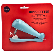OTOTO Hippo Pitter 大嘴河馬 去核器, 櫻桃/橄欖去核器, ABS樹脂+不鏽鋼材質, 1個