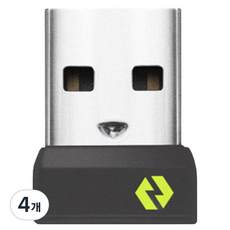로지텍 볼트 USB-A 수신기, CU0021, 4개