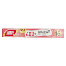 楓康 耐高溫鋁箔紙, 寬30cmX長15m, 耐高溫達400℃, 雙面可用, 經SGS檢驗不含重金屬, 30cm x 15m, 1個