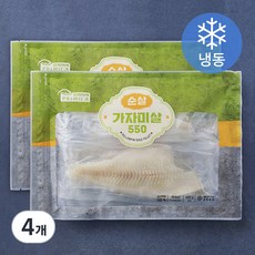 순살 가자미살 (냉동), 550g, 4개