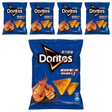 Doritos 多力多滋 玉米片 爆蒜鮮蝦, 40g, 5包