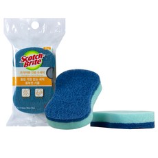 3M Scotch-Brite 百利 平底鍋專用菜瓜布, 2入, 1包