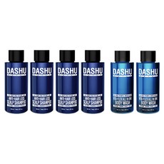 DASHU 日常漢方頭皮黃金洗髮精EX 50ml*2入+DASHU日常維他靈活多效合一沐浴乳 50ml*1入, 2組