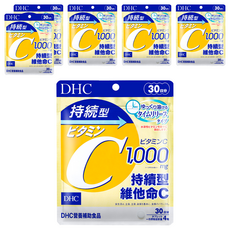 DHC 持續型維他命C 350mg, 120錠, 42g, 6包