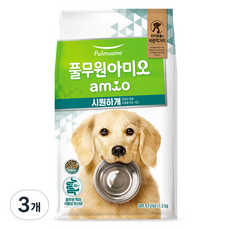 아미오 전연령 시원하개 강아지 건식 기능사료, 장/유산균, 1.5kg, 3개 - 프로바이오밀