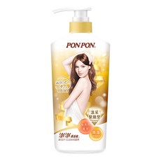 PON PON 澎澎 香浴乳 漾采緊緻型 經典白麝香, 緊實肌膚, 溫和清潔, 1.5kg, 1瓶