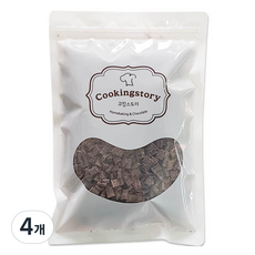 쿠킹스토리 칼리바우트 다크 청크초콜릿 초코칩, 400g, 4개
