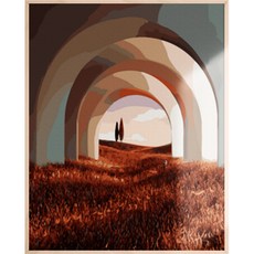 아트조이 물감 2배 DIY 명화그리기 40 x 50 cm, 시간의 터널, 1개