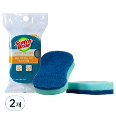 3M 스카치브라이트 프라이팬 전용 수세미, 2개입, 2개