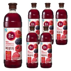 청정원 홍초 복분자, 1.5L, 6개