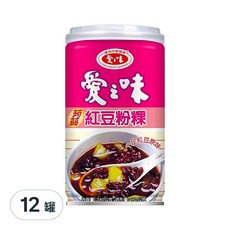 愛之味 蒟蒻紅豆粉粿, 340g, 12罐