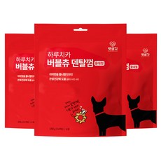 펫생각 강아지 하루치카 버블츄 덴탈껌 중대형 12p, 치석제거, 168g, 3개