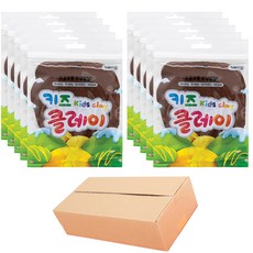 KIBBOOM 키즈 클레이 10p, 갈색, 50g, 1세트