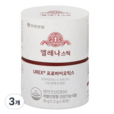 엘레나 스틱 분말형 질건강 유산균 UREX 프로바이오틱스 30p, 30포, 1.2g, 3개