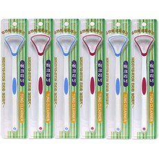 한양 혀크리너 파랑 3p + 빨강 3p, 1세트