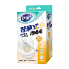 妙潔 替換式馬桶刷組, 橘油去汙, 1盒
