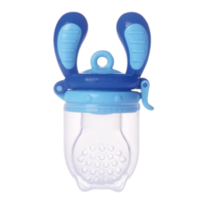 kidsme 咬咬樂輔食器, 食物餵哺器, 固齒器, 訓練口腔肌肉發展, 促進手部精細動作及手眼協調, 藍色, 1個