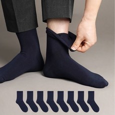 삭피엔스 남성용 밴드조임 없이 발이 편한 무압박 양말 8켤레 세트