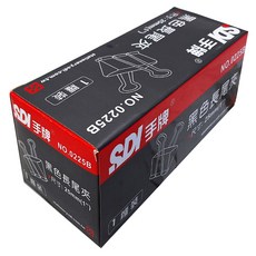 SDI 手牌 黑色長尾夾, 25mm, 144個, 1盒