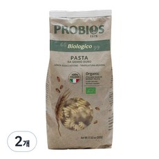 프로바이오스 유기농 듀럼 밀 세몰리나 푸실리, 500g, 2개