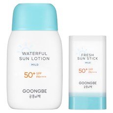 궁중비책 워터풀 유아 선로션 마일드 SPF50+ PA++++ 80g 1p + 선스틱 마일드 23g 1p, 1세트