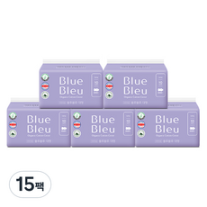블루블루 울트라 슬림 생리대 날개형, 대형, 10개입, 15개