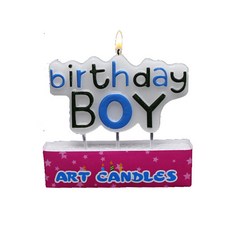 八捌發生日蠟燭 藍色BOY, 生日派對裝飾, 蛋糕裝飾, 藍色主題, 男孩生日, 1組