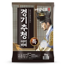 더담은 2024년산 햅쌀 경기미 추청 아끼바레 쌀, 특등급, 8kg, 1개 8kg(특등급), 1개