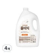 울터치 중성세제 본품, 4L, 4개