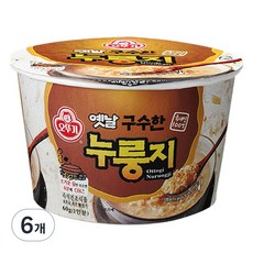 오뚜기 옛날 구수한 누룽지 컵형, 60g, 6개